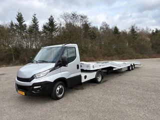 Iveco Daily 2015 - 40C17 Hi Matic - be oplegger ambulance auto transporter afbeelding 1
