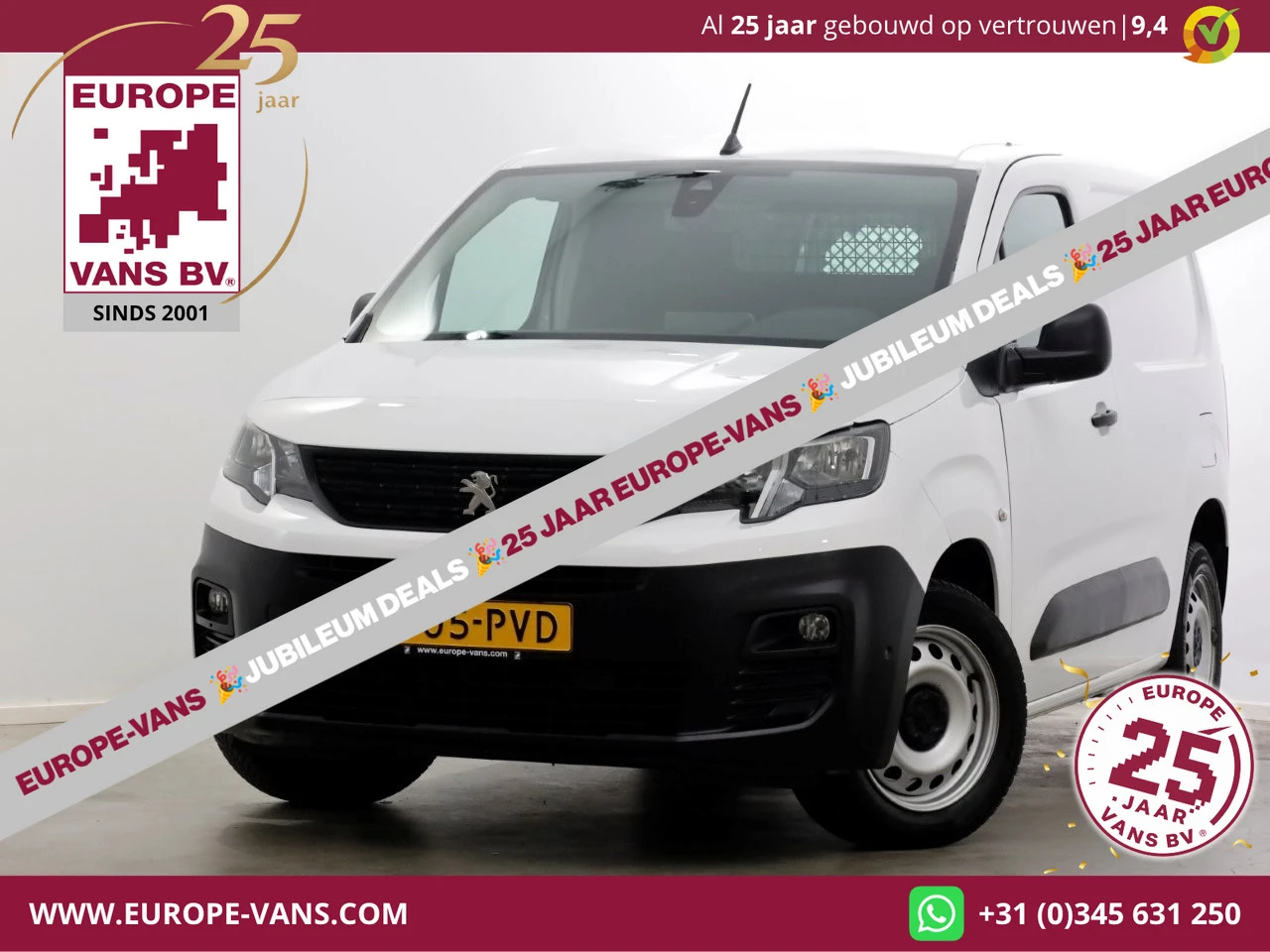 Peugeot Partner 2020 - 1.5 BlueHDI 130pk Automaat Airco/Navi/Cruise Control 06-2020 afbeelding 1