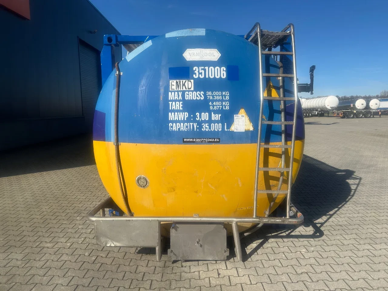 Van Hool 2003 - 35.000L / 1-comp. / 20FT swapbody / T7 / EMKD / ADR 5Y + CSC-inspection: 07/2028 imagen 6