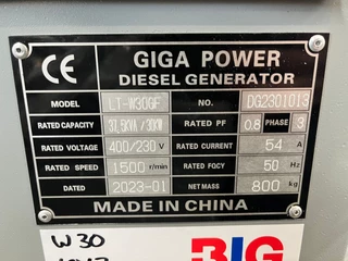 Giga power LT-W30GF 37.5 kVA silent generator 2023 - N/A image 10