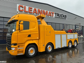 Scania R 2017 - R730 V8 8x4 Euro 6 Retarder Recovery truck Just 17.951 km! image 1