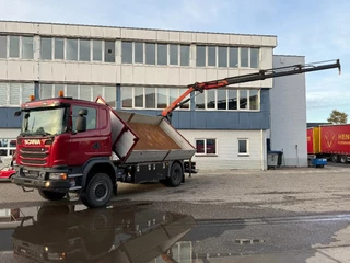 Scania G G370 4X4 EURO 6 + 3-SIDE TIPPER + PALFINGER PK9002 + REMOTE