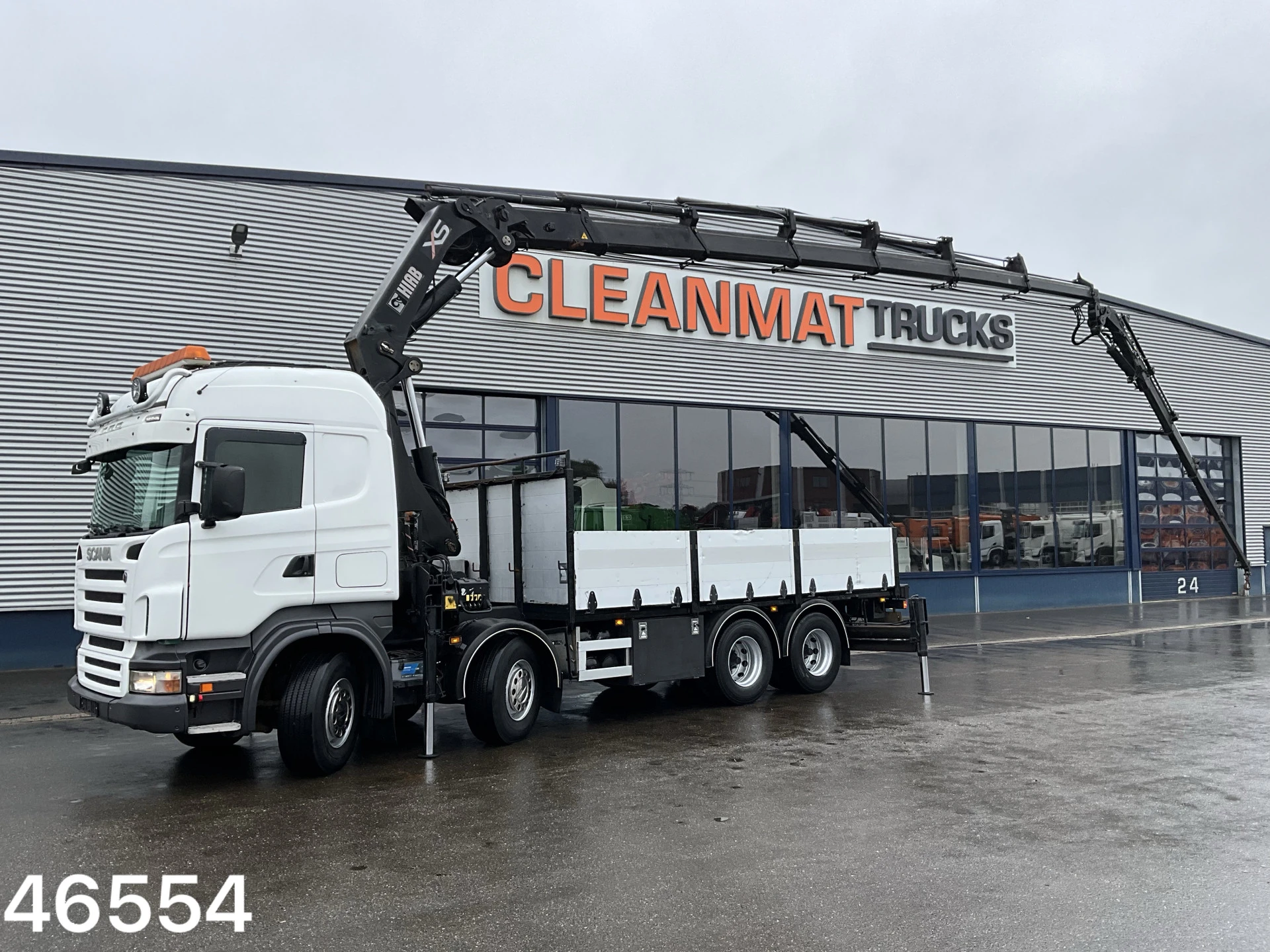 Scania R 2006 - R500 V8 8x4 Manual Hiab 42 Tonmeter laadkraan + Fly-Jib afbeelding 1