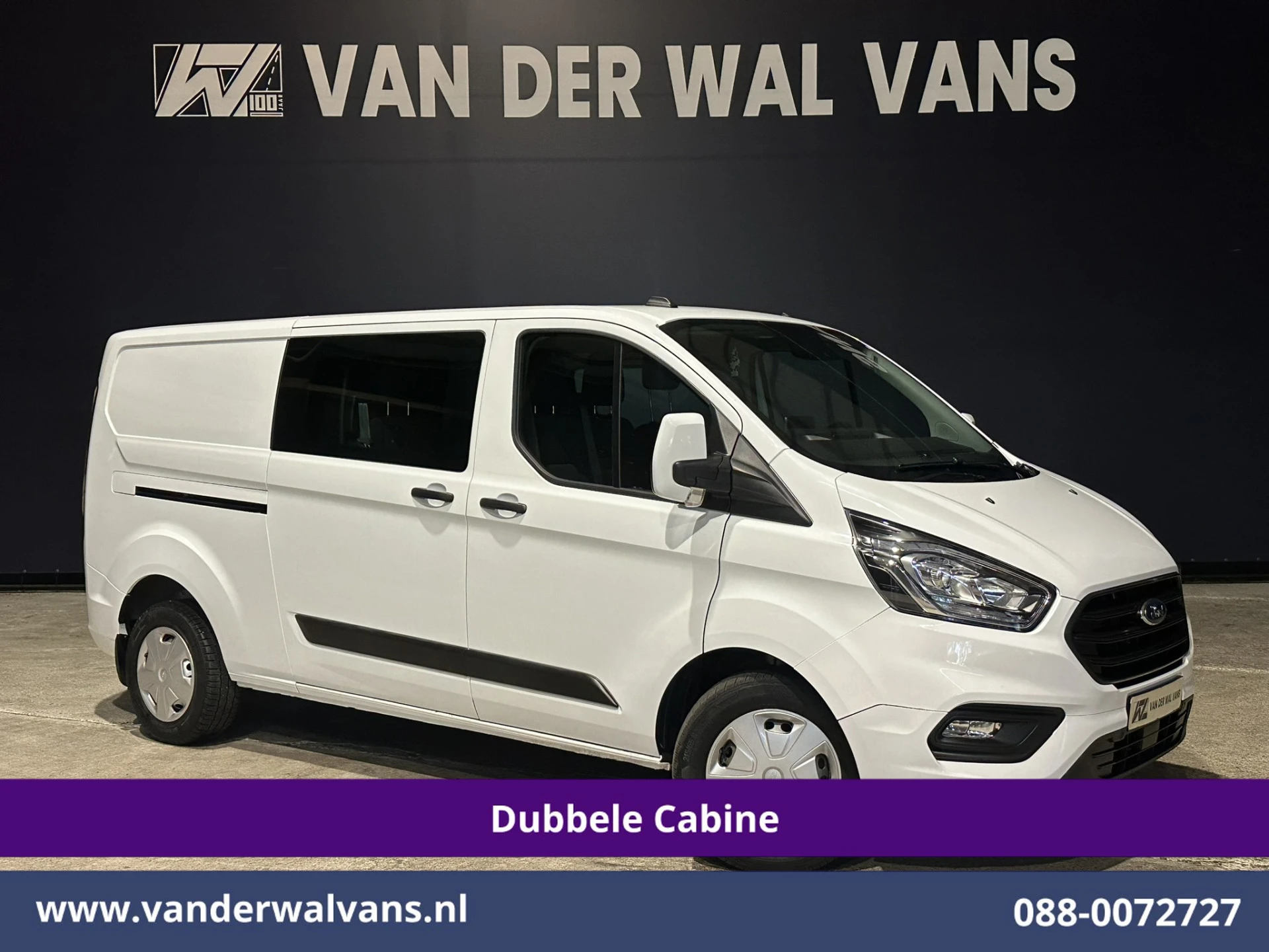 Ford Transit Custom 2021 - 2.0 TDCI 131pk Automaat L2H1 Dubbele Cabine Euro6 Airco | 6-Zits | Camera | Navigatie | LED | Apple Carplay afbeelding 1
