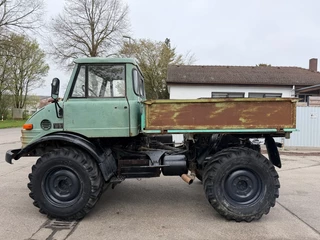 Mercedes-Benz Unimog - 403, Pritsche, Kipper, 72 PS, voll funktionsfähig! afbeelding 2 miniatuur