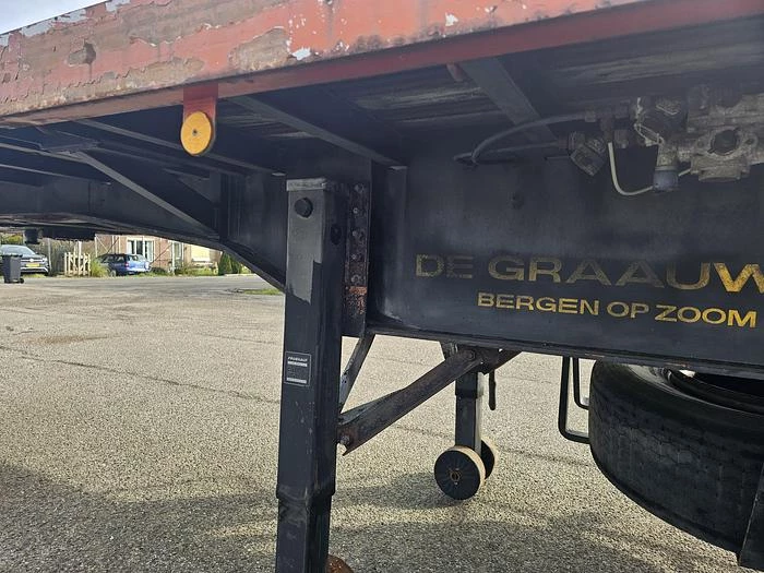Groenewegen DRO 15-28 | Heavy duty trailer |twistlocks for container 40 ft 2 x 20 ft 20 ft mid.| saf Drum | hardwood floor. 1995 Bild 27