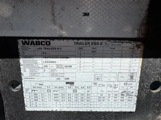 LAG N/A 2014 - 20FT ADR CHASSIS / empty weight 3.540kg / BPW / ADR (EXII, EXII, FL, AT) / NL-chassis on very good tires obrazek 23