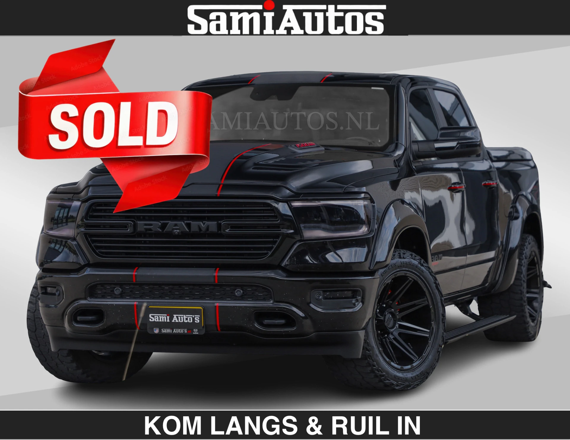 Dodge Ram Pick-Up 2024 - GT HULK | TRX PACK | 5.7 V8 HEMI | SCHAKEL FLIPPERS | WIDE BODY | MEGA DIKKE WIELEN | HUD | PANO | afbeelding 1
