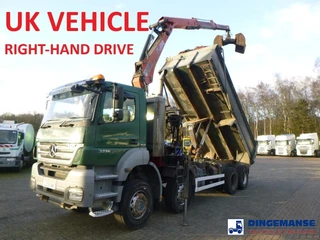 Mercedes-Benz Axor 3236 8x4 RHD tipper + Hiab 1283 DK-2 Duo 2009 zu verkaufen