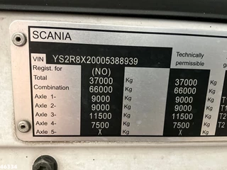 Scania R 2015 - 580 8x2 V8 Retarder Euro 6 HMF 50 Tonmeter laadkraan + Fly-Jib obrazek 26