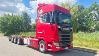 Scania S 2021 - 660S V8 NGS 8x4 | full air | retarder | steering | Led | acc afbeelding 3 miniatuur