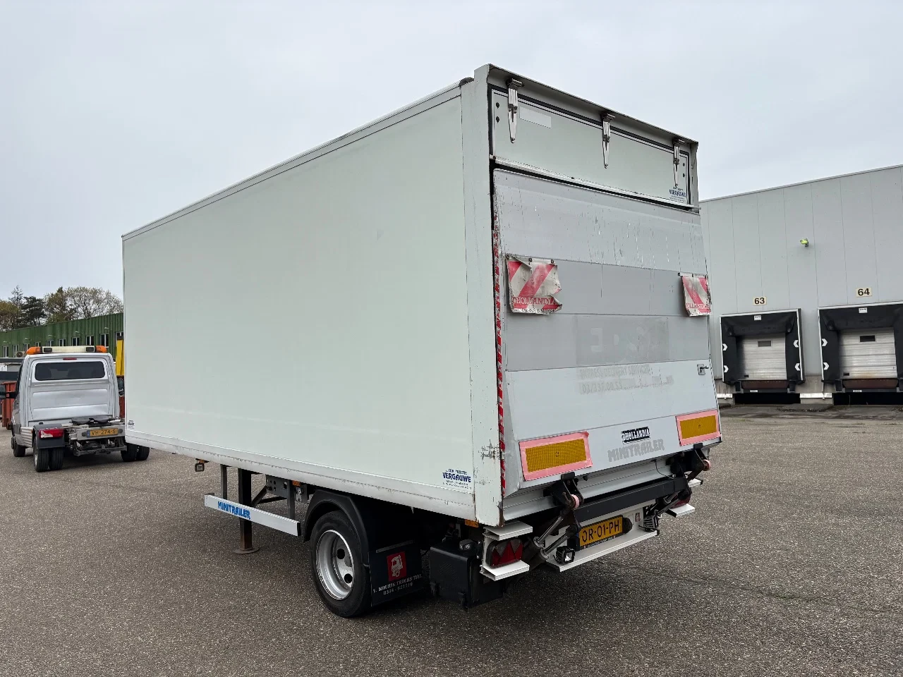 VF minitrailer 2009 - be oplegger 6.6 ton gesloten laadklep 1000 kg image 5