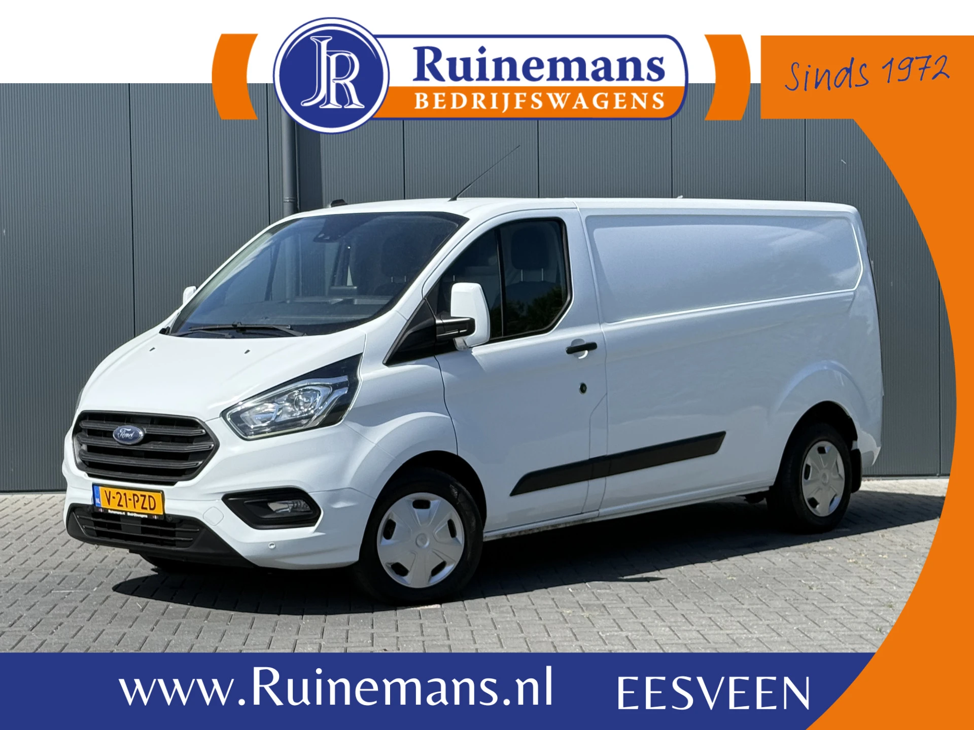 Ford Transit Custom 2020 - 2.0 TDCI 130 PK / L2H1 / AUTOMAAT / TREKHAAK / AIRCO / CRUISE / CAMERA / 3-ZITS / LED / STOEL -EN VOORRUIT VERWARMING afbeelding 1