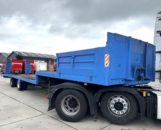 GT Trailers 1992 - ETC 0027-01 2-AXLE STEEL SUSPENSION MACHINE TRANSPORTER WITH RAMPS afbeelding 2 miniatuur