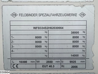 Feldbinder N/A 2006 - Silo 40.000 Liter, 3 Comp afbeelding 4