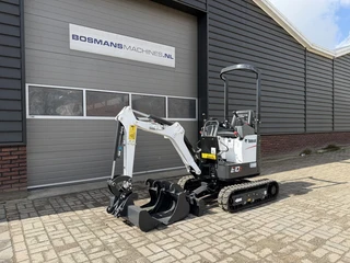 Bobcat E10 z minigraver NIEUW SLOOP / SORTEER functie hydraulische wissel + 3 bakken 2026 afbeelding 3 miniatuur