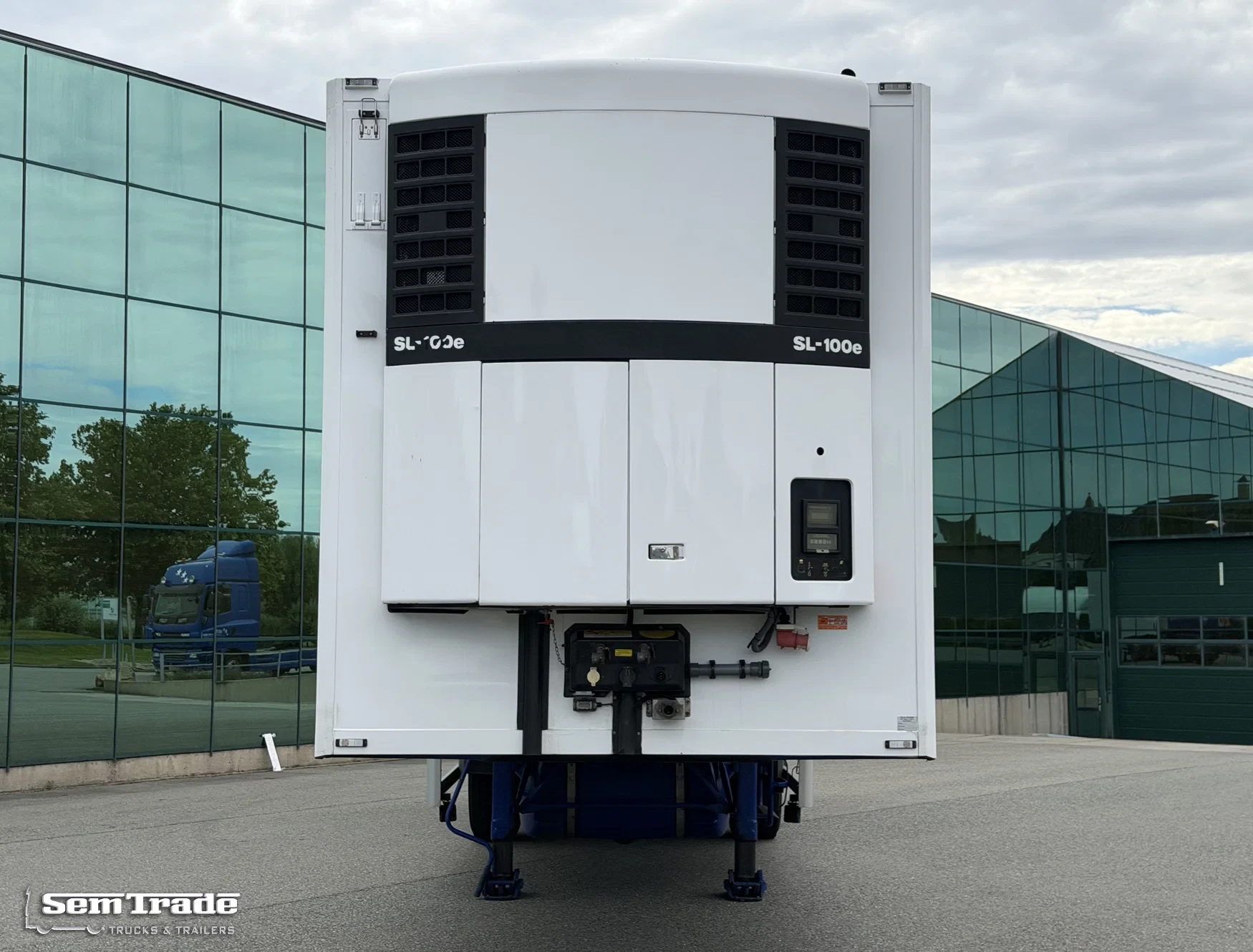 Samro 2005 - ISO BOX THERMO KING ONLY 846 ENGINE HOURS STEERING AXLE TAIL LIFT NL-TRAILER IN SUPER CONDITION afbeelding 8