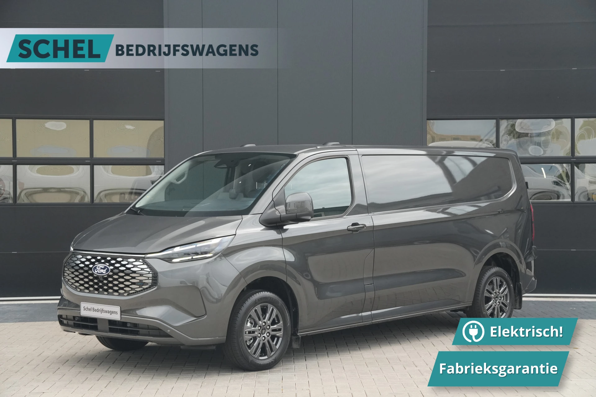 Ford E-Transit Custom 2026 - 340 L2H1 Limited 71 kWh 218pk - Trekhaak - ACC - B&O - Navi - Stoel/Stuurverwarming - 360 Camera - Blindspot - Rijklaar afbeelding 1