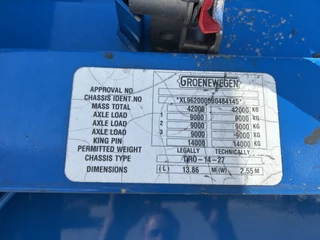 Groenewegen DRO-14-27 2011 - / Curtainside Trailer image 8