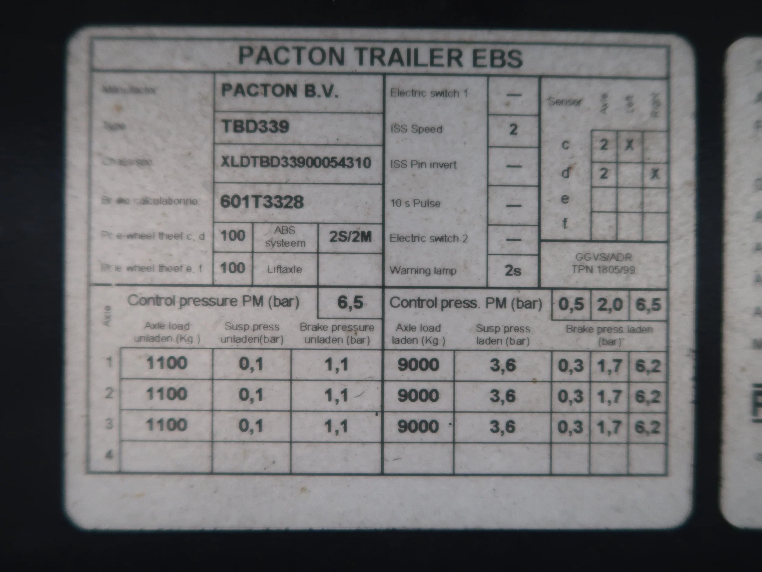 Pacton B3-001 2007 - O4, Lift & Lenkachse BPW, Staplerhalter, 4 Units, TUV, NL Trailer TOP! afbeelding 14