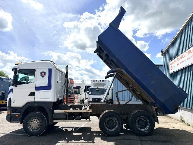 Scania R 2001 - R124-470 C 6x4 FULL STEEL KIPPER (MANUAL GEARBOX / FULL STEEL SUSPENSION / REDUCTION AXLES / AIRCONDITIONING / ETC.) afbeelding 6