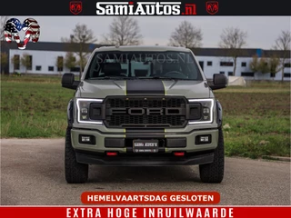Ford F-150 2018 - 5.0 V8 4X4 | MAT OLIVE GREEN | BIJTELLING VRIJ | ZEER DIK | CAMERA | 3500KG | PANORAMA | LEDER | GO RHINO ROLLBAR | afbeelding 56