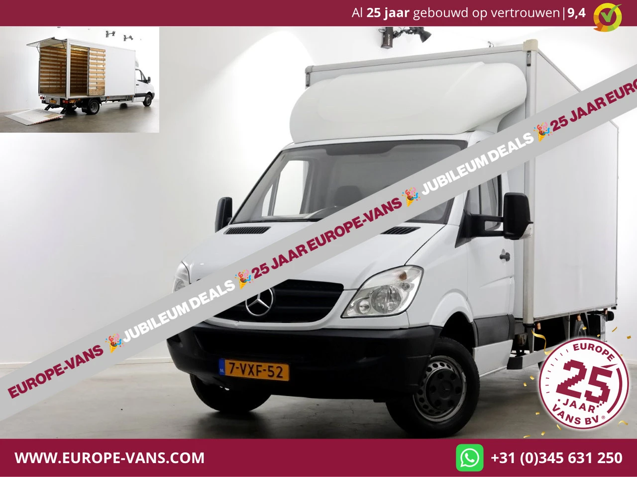 Mercedes-Benz Sprinter 2012 - 510 CDI Bakwagen met laadklep en zijdeur L439cm + Trekhaak 06-2012 image 1