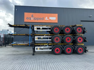 Burg N/A 2012 - stack of 3x 2012 BURG 20FT ADR (EX/II, EX/III, FL, AT) Chassis, Empty weight : 3.690kg, SAF INTRADISC, 2x Liftaxle, NL-chassis obrazek 2