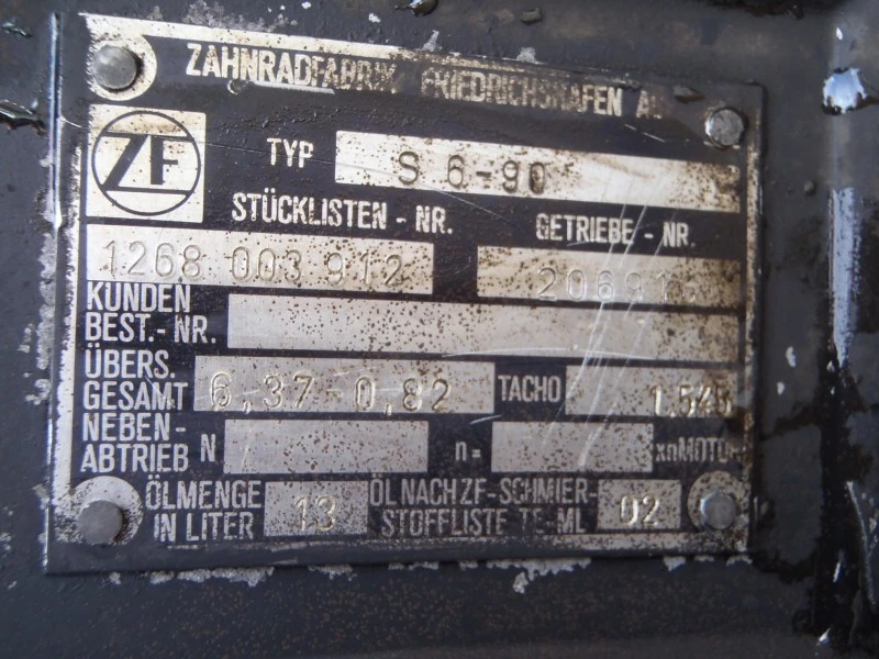 DAF 1992 - ZF S6-90 RATIO 6,37-0,82 image 5