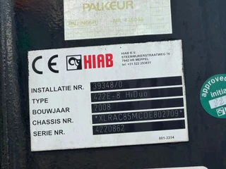 DAF CF 85.360 2008 - 8x2 + HIAB 422E8 REMOTE CONTROLE obrazek 10