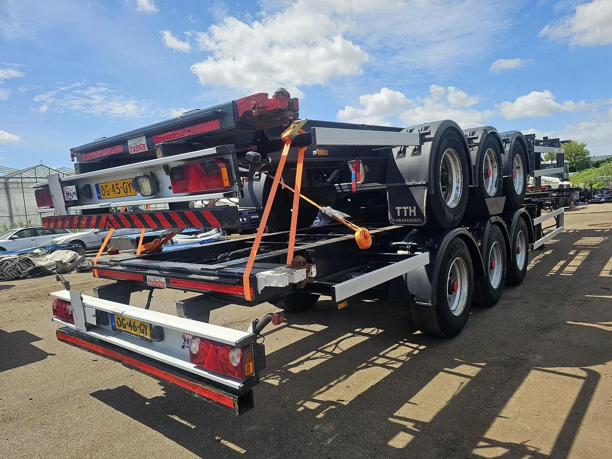 Groenewegen 45.07 CC-12-27 / 45 FT AND 40 FT CHASSIS BPW DISC. APK/TUV. 15-03-2027. PRIJS PER STUK. 2000 afbeelding 2