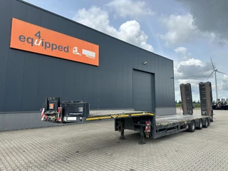 Broshuis N/A 2019 - 3ABSD Lowloader 3-axle / GVW: 59.000kg / Neck: 23.000kg / hydraulic steering + ramps + loading table / 4.60m extendable / winch / liftaxle te koop