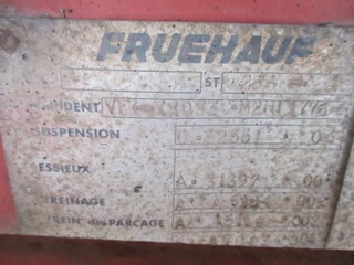 Fruehauf N/A 2000 - D33C , 2 axle , Steel tipper trailer , Drum Brakes , Spring suspension imagen 9