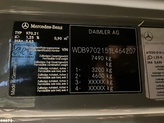 Mercedes-Benz Atego 2010 - 816 Euro 5, 3 Ton haakarmsysteem imagen 24