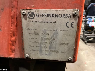 DAF FAG CF 290 Euro 6 Geesink 20m³ 2016 - N/A image 21