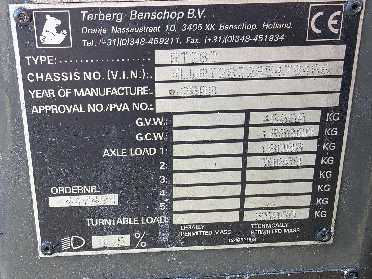 Terberg RT 282 | 4X4 |TURNING CHAIR| AUTOMATIC GEAR|25885 HOURS. 2008 image 16