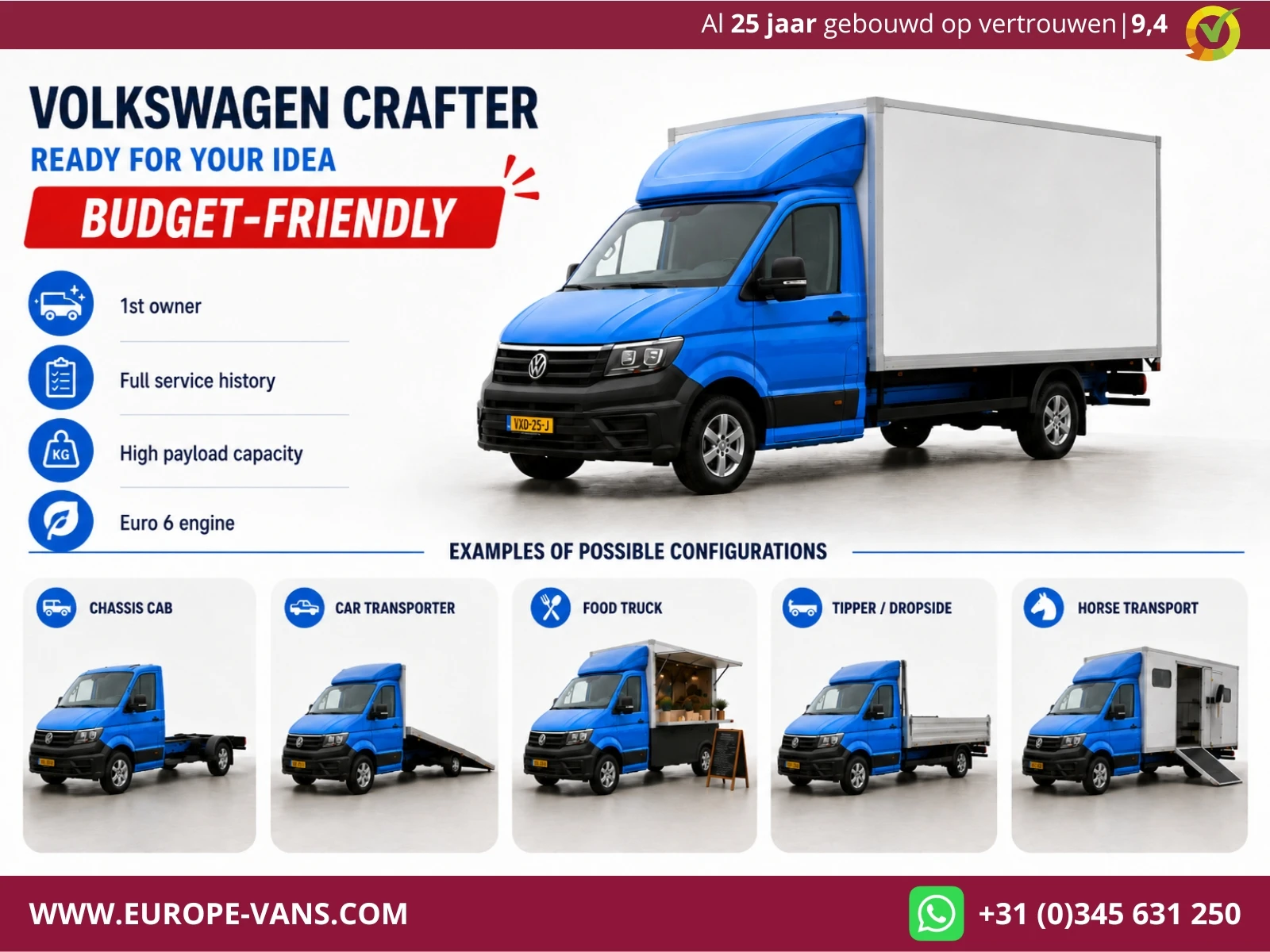 Volkswagen Crafter 2021 - 35 2.0 TDI E6 L4 WB 449cm Chassis Cabine (Fahrgestell) 2-Persoons 04-2021 afbeelding 4
