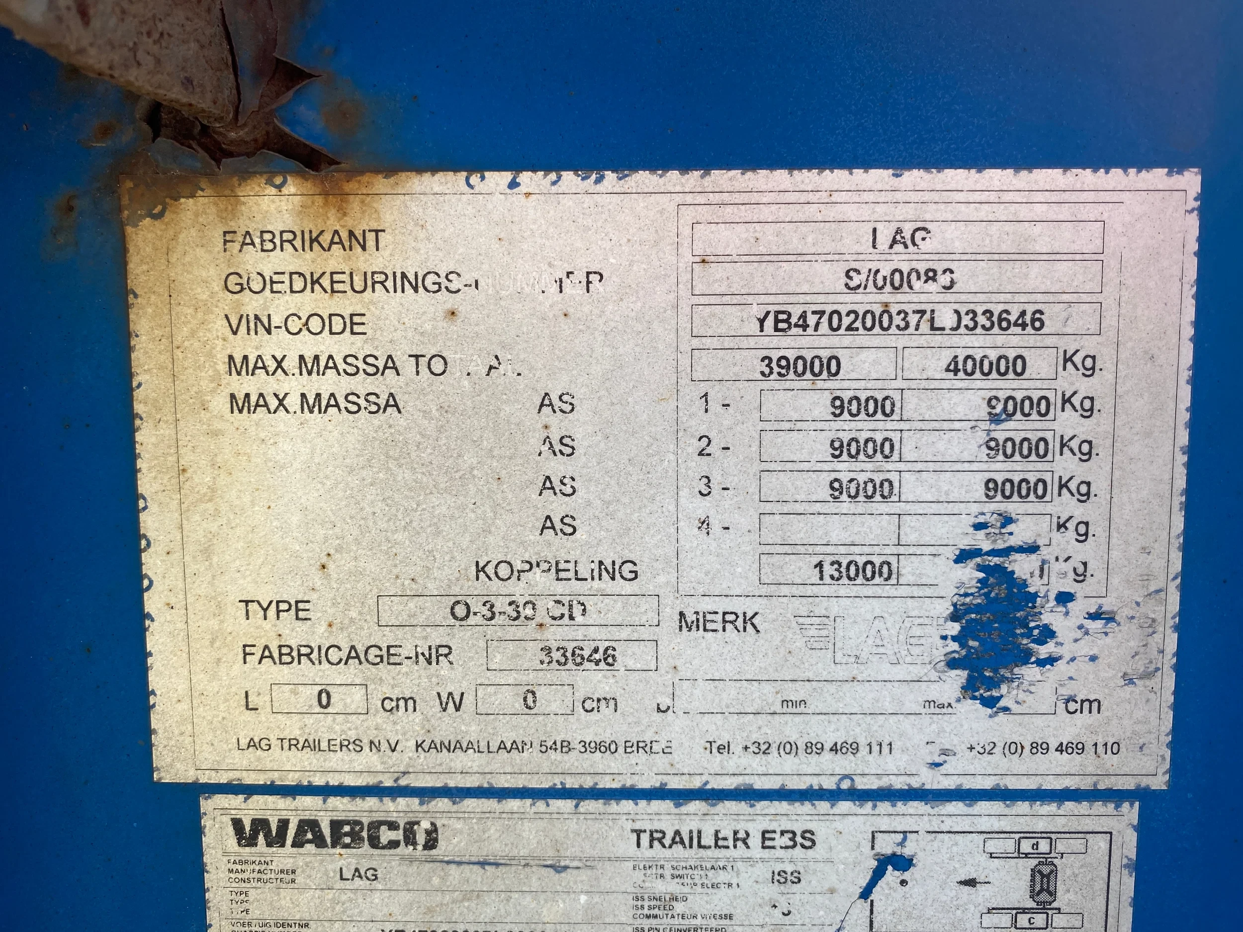 LAG 2007 - / ADR / Tank Chassis / BPW + Drum afbeelding 9