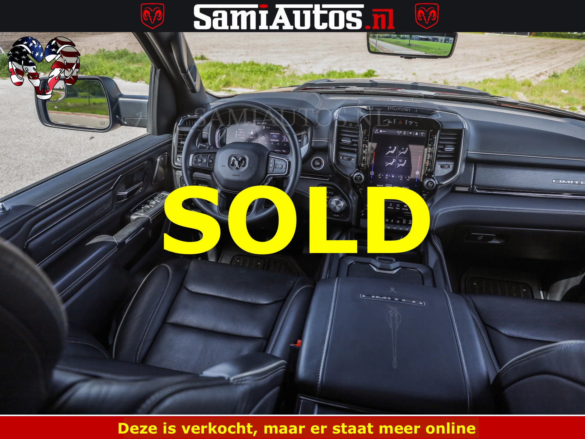 Dodge Ram Pick-Up 2024 - DELMONICO | LIMITED NIGHT 5.7 V8 | BOM VOL | HUD | LUCHTVERING | MEEST LUXE DUBBELE CABINE | 5 PERSOONS | obrázek 65