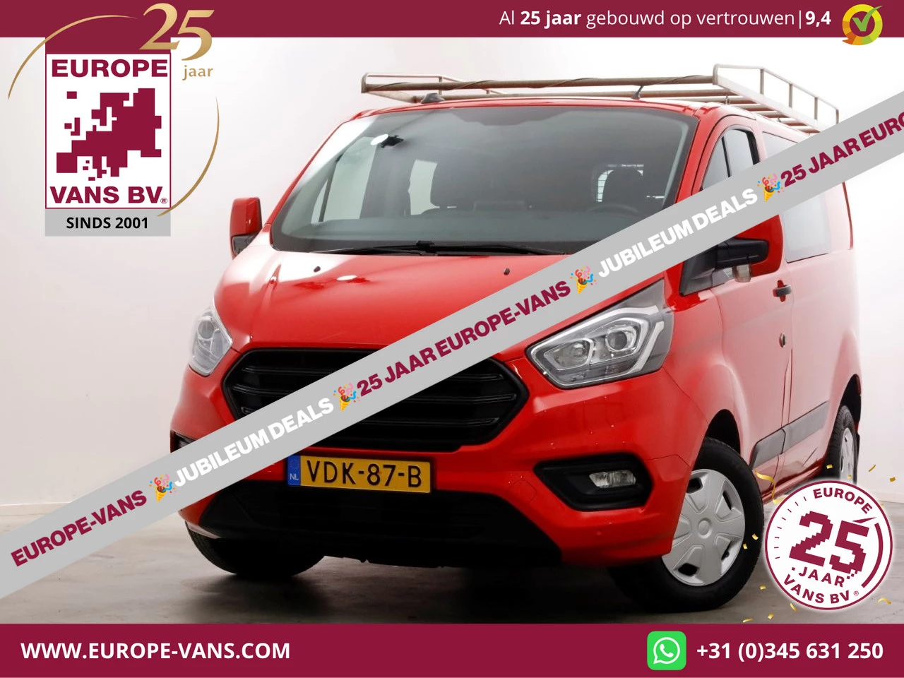 Ford Transit Custom 2019 - 2.0 TDCI 130pk L1H1 Trend D.C. Airco/Navi/Imperiaal 11-2019 zdjęcie 1