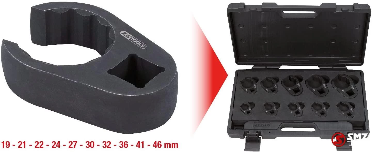 Diversen - Open opsteekringsleutelset 19-46 MM 10PCS imagem 5