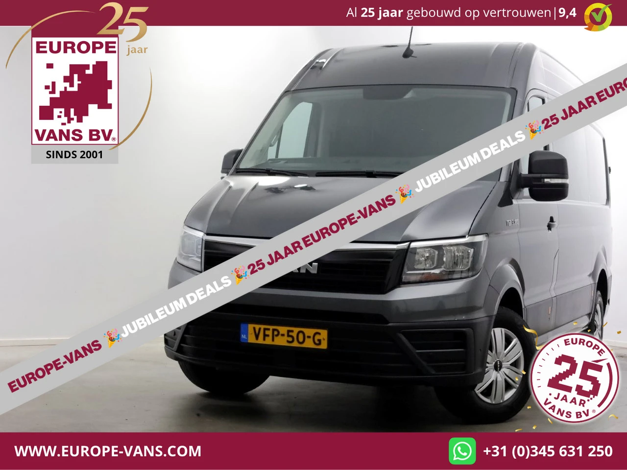 MAN TGE 2020 - 3.180 2.0 177pk RWD L3H3 (L2H2) Navi/Camera/Trekhaak 3500kg 03-2020 afbeelding 1
