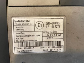 Renault N/A - 7484544810 STANDKACHEL WEBASTO AIR TOP EVO 2000 24V 2.0KW  imagem 2
