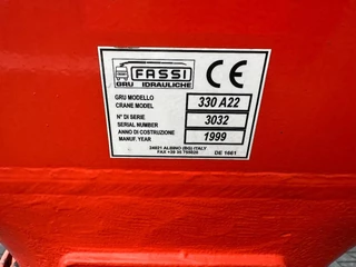 Fassi N/A 1999 - F330 A22 Crane / Kraan / Autolaadkraan / Ladekrane / Kran / Grua / Grues obrazek 10