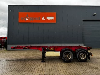 Krone N/A 2009 - 2-assig 20FT chassis, BPW + trommel, luchtvering, leeggewicht: 3.180kg image 1