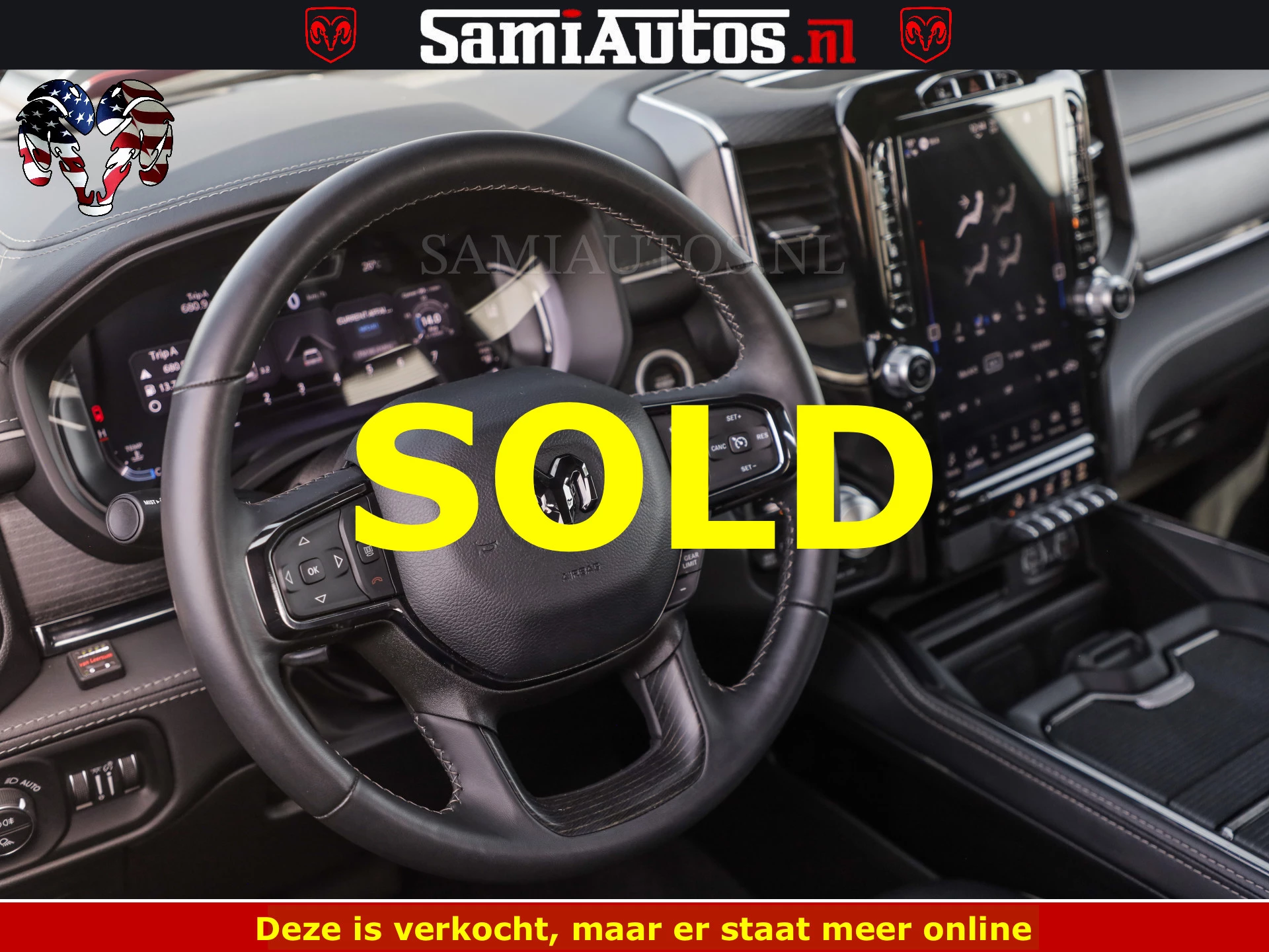 Dodge Ram Pick-Up 2024 - DELMONICO | LIMITED NIGHT 5.7 V8 | BOM VOL | HUD | LUCHTVERING | MEEST LUXE DUBBELE CABINE | 5 PERSOONS | obrázek 50