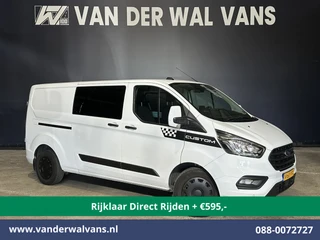 Ford Transit Custom 2021 - 2.0 TDCI 170pk L2H1 Dubbele Cabine Euro6 *Rijklaar Direct Rijden* Airco | 5-Zits | 2x Zijdeur | Camera | Navigatie | te koop