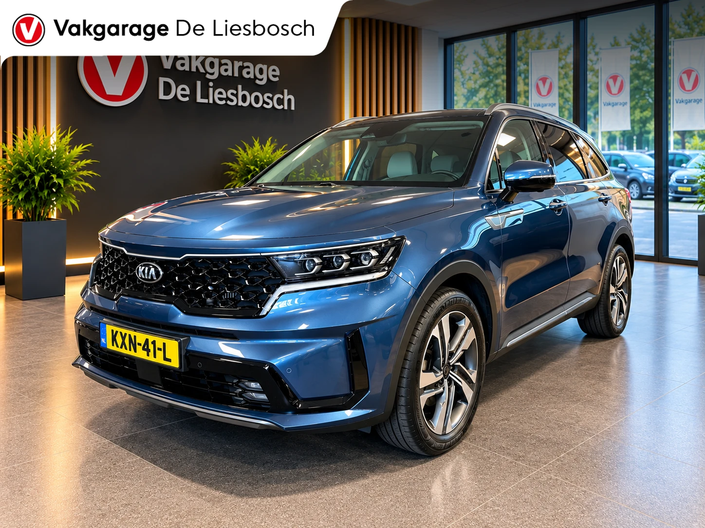 Kia Sorento 2021 - 1.6 T-GDI Plug-in Hybrid 4WD DynamicLine 7persoons / Panoramadak / camera / leder / stoel en stoelverwarming afbeelding 1