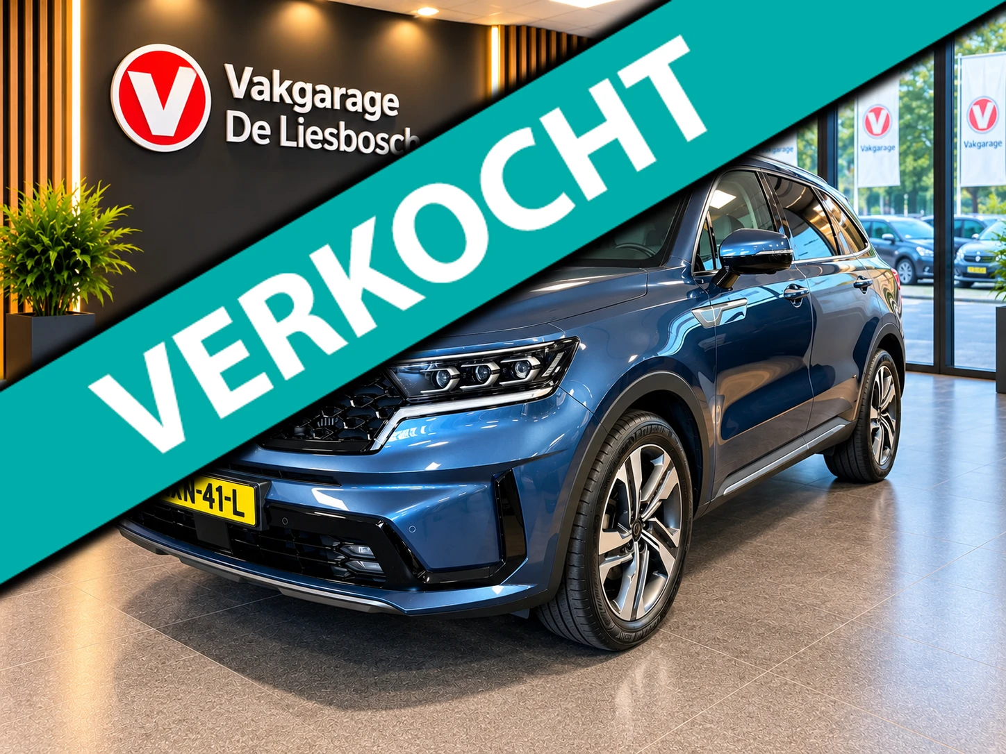 Kia Sorento 2021 - 1.6 T-GDI Plug-in Hybrid 4WD DynamicLine 7persoons / Panoramadak / camera / leder / stoel en stoelverwarming afbeelding 1