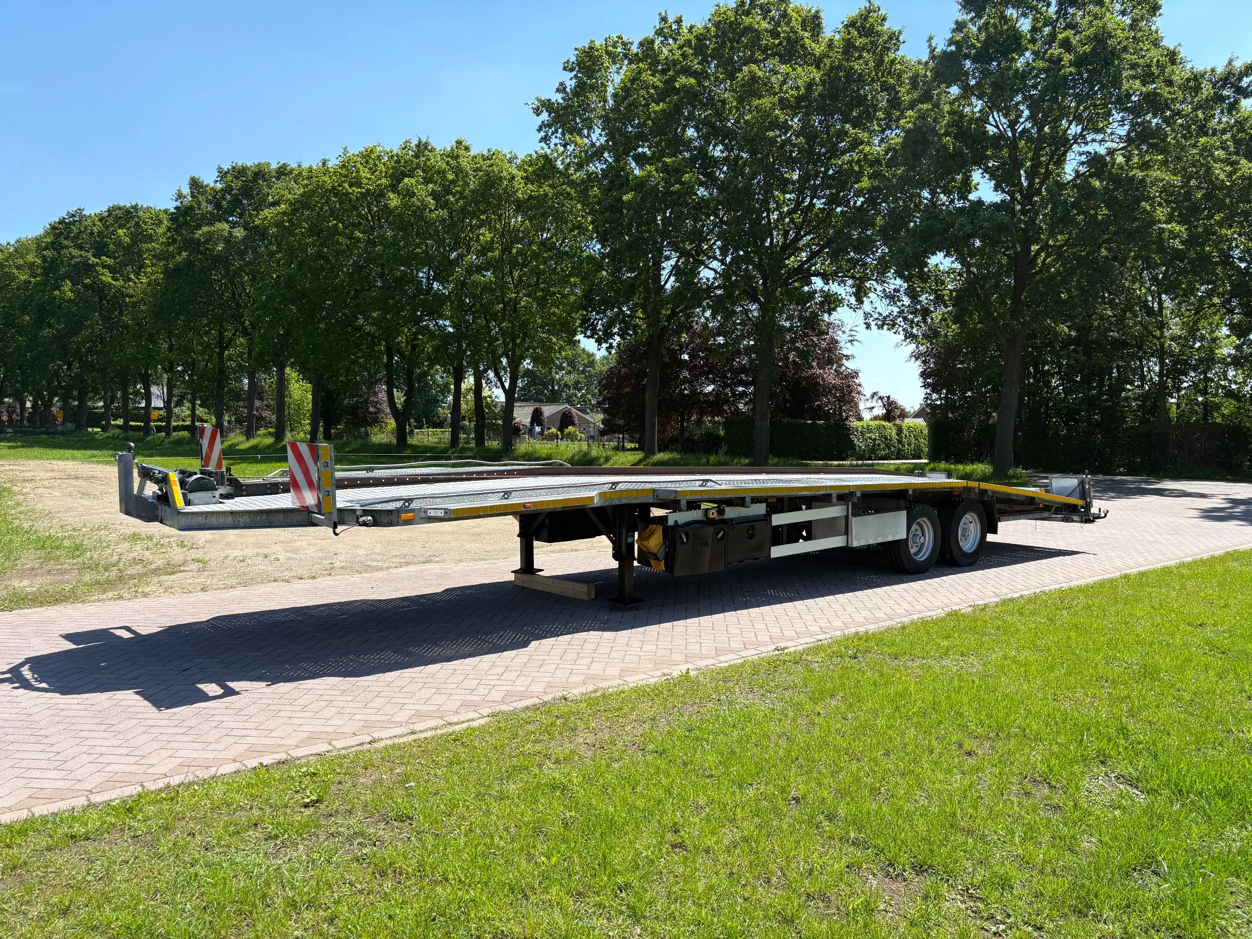 EIGENBOUW CARTRAIL-10 2001 - CE oplegger 15 TON ambulance auto transporter met Lier Bild 5